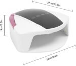 Rechargeable UV Led Nail Lamp 96W Faster Gel Nail Dryer Nail Light with 4 Timer Smart Sensor Cordless UV Gel Nail Lamp Large Space Portable Handle Nail Dry Machine for Gel Nail Polish