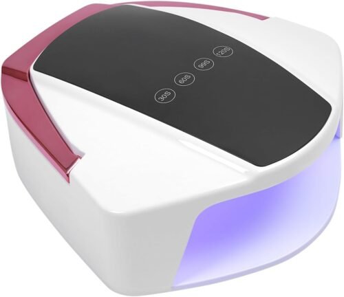 Rechargeable UV Led Nail Lamp 96W Faster Gel Nail Dryer Nail Light with 4 Timer Smart Sensor Cordless UV Gel Nail Lamp Large Space Portable Handle Nail Dry Machine for Gel Nail Polish