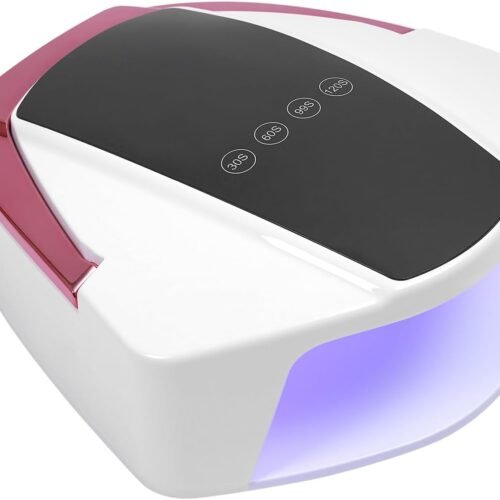Rechargeable UV Led Nail Lamp 96W Faster Gel Nail Dryer Nail Light with 4 Timer Smart Sensor Cordless UV Gel Nail Lamp Large Space Portable Handle Nail Dry Machine for Gel Nail Polish