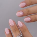 Soft Gel Almond Extra Short Press On Nails, Long-Lasting Reusable Nude Pink Fake Nails Kit with Glue & Tabs, 32Pcs 16Size Salon-Quality Stick On Nails for Women At-Home Manicure (Blush Veil)