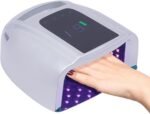 Rechargeable UV LED Nail Lamp, 96W Professional Cordless Nail Dryer, Auto Sensor, 4 Timer Setting, 42 Lamp Beads LCD Display Quick Dry Curing Lamp Gel Nail Polish for Salon & Home (Silver)