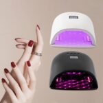 Professional Rechargeable 86W UV LED Portable Cordless Nail Lamp Machine with 4 Timer Setting and Smart Sensor Nail Dryer (White)