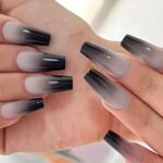 Color Changing Gel Nail Polish 10ML Grey to Black Mood Temperature Change Gel Polish Soak off UV Thermal Gel Nail Polish for Nail Art Manicure DIY Salon at Home